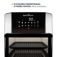 Air Fryer Oven Britânia 12L 4 Em 1 1800W BFR2100 110V - 6