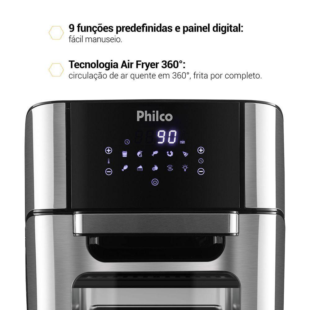 Air Fryer Oven Philco 12L 4 Em 1 1800W PFR2200 110V - 5