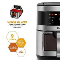 Air Fryer Philco 9L Visor Glass Painel Digital PAF90C 220V - 3