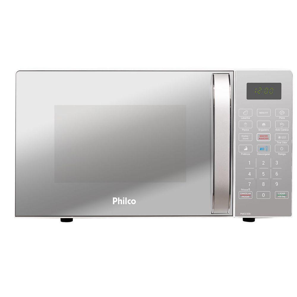 Micro-ondas 20L Philco Espelhado Limpa Fácil 1100W PMO23EB 220V - 1
