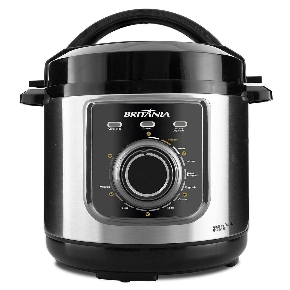 Panela De Pressão Britânia BPP01PI Multifuncional 3L 110V - 1