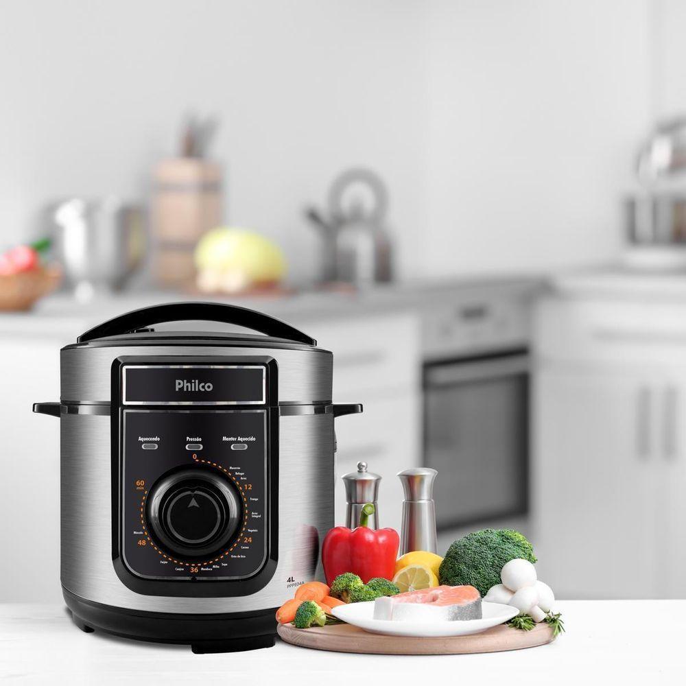 Panela De Pressão Elétrica Philco 4L 14 Funções PPPE04A 110V - 2