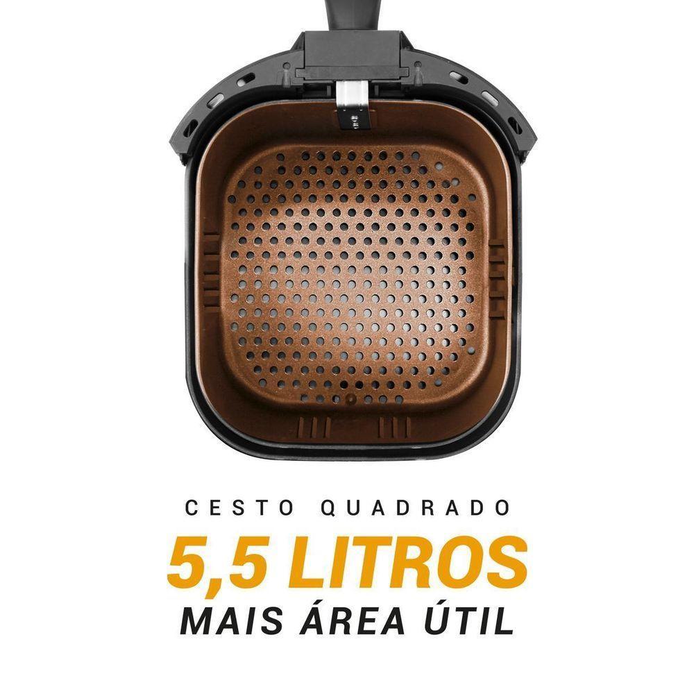Air Fryer Philco 5,5L Cesto Quadrado 1500W PAF55A 110V - 2