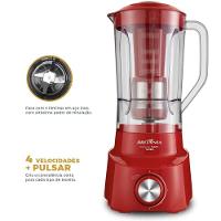 Liquidificador Britânia Diamante Vermelho 4 Velocidades 1050W 220V - 2