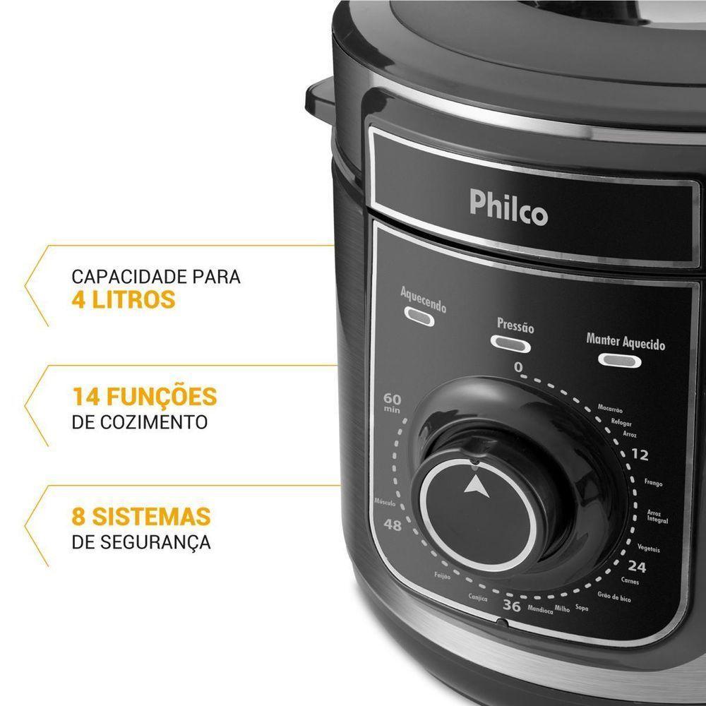 Panela De Pressão Elétrica Philco 4L 14 Funções PPPE04A 220V - 6