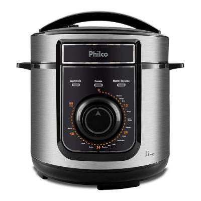Panela de Pressão Elétrica Philco PPPE04A 4L 800W Preta 220V