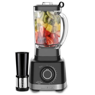 Liquidificador Britânia BLQ1300P 1400W 3L com Filtro Autolimpeza 12 Velocidades Preto 220V