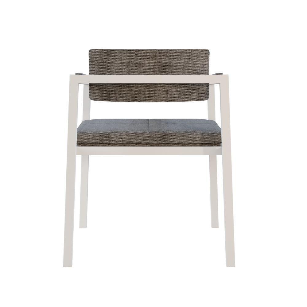 Poltrona Noah Fixa C/4 Pés 78 X 60,5 X 60,5 Cm Pés Brancos. Lautrec Cinza Lautrec Cinza - 6