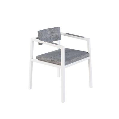 Poltrona Noah Fixa C/4 Pés 78 X 60,5 X 60,5 Cm Pés Brancos. Lautrec Cinza Lautrec Cinza