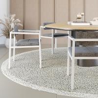 Poltrona Noah Fixa C/4 Pés 78 X 60,5 X 60,5 Cm Pés Brancos. Lautrec Cinza Lautrec Cinza