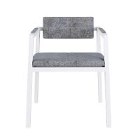 Poltrona Noah Fixa C/4 Pés 78 X 60,5 X 60,5 Cm Pés Brancos. Lautrec Cinza Lautrec Cinza - 5