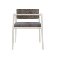 Poltrona Noah Fixa C/4 Pés 78 X 60,5 X 60,5 Cm Pés Brancos. Lautrec Cinza Lautrec Cinza - 6