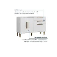 Balcão 3 Portas 2 Gavetas Lorena Kaiki Móveis - Branco