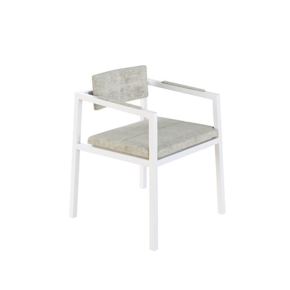 Poltrona Noah Fixa C/4 Pés 78 X 60,5 X 60,5 Cm Pés Brancos. Lautrec Off White Lautrec Off White - 1