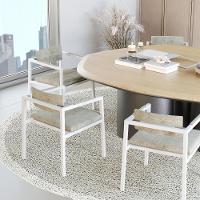 Poltrona Noah Fixa C/4 Pés 78 X 60,5 X 60,5 Cm Pés Brancos. Lautrec Off White Lautrec Off White - 2