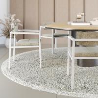 Poltrona Noah Fixa C/4 Pés 78 X 60,5 X 60,5 Cm Pés Brancos. Lautrec Off White Lautrec Off White