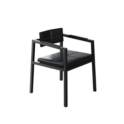 Poltrona Noah Fixa C/4 Pés 78 X 60,5 X 60,5 Cm. Courino Preto Courino Preto