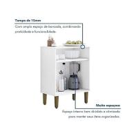 Balcão 2 Portas Lorena Kaiki Móveis - Branco - 3