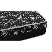 Cama Box Solteiro 88 Tecido Sintético Preto Com Colchão Belize Bello Box - D33 Preto 57x88x188 - 4
