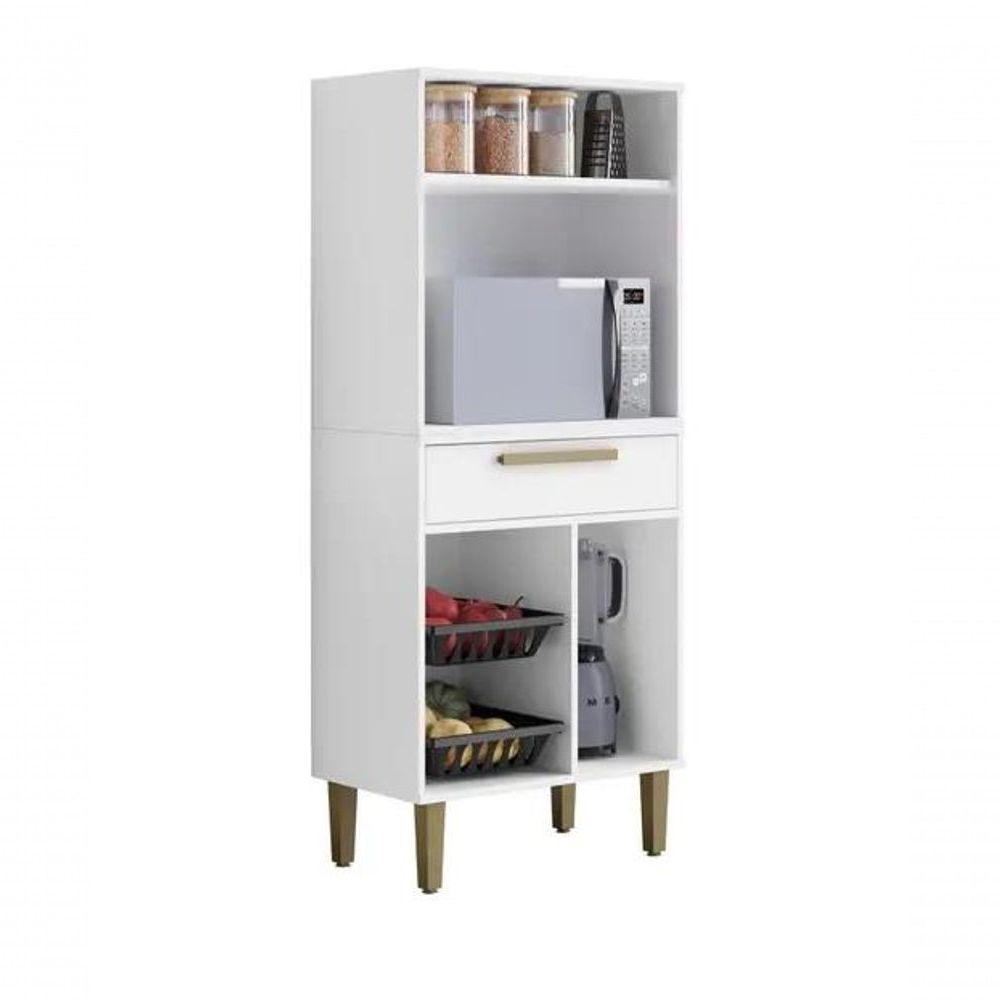 Fruteira 1 Porta Com Nicho Lorena - Kaiki Móveis - Branco - 2