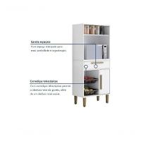 Fruteira 1 Porta Com Nicho Lorena - Kaiki Móveis - Branco