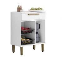 Fruteira 1 Porta E 1 Gaveta Lorena Kaiki Móveis - Branco - 3