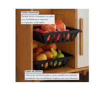 Fruteira 1 Porta E 1 Gaveta Lorena Kaiki Móveis - Nature/off