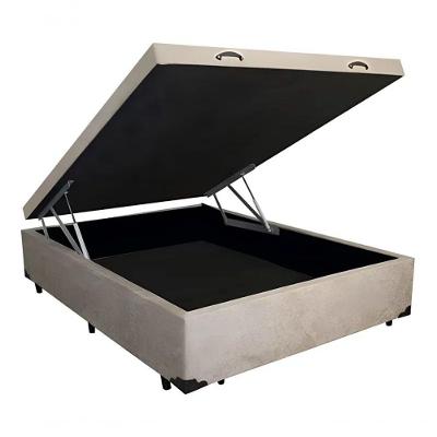 Cama Box Baú Casal 138 Bello Box - Suede Bege