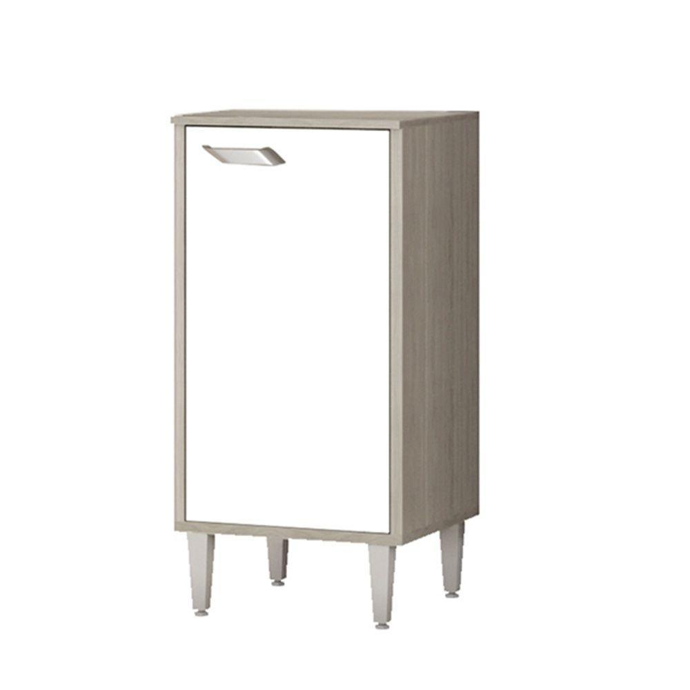 Balcão Multiuso Porta Filtro Com 1 Porta Estonia Elmo/branco Hr Móveis - 3