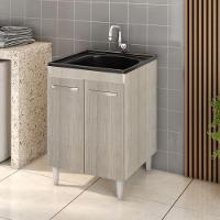 Balcão Gabinete Tanque Com Cuba 0,60x0,60 Vectra Elmo/elmo Hr Móveis - 1