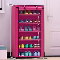 Sapateira Gigante 6 Prateleiras Armario Organizador Guarda Roupa Estante Portatil Desmontavel Tenis Calçados Com Ziper - 6