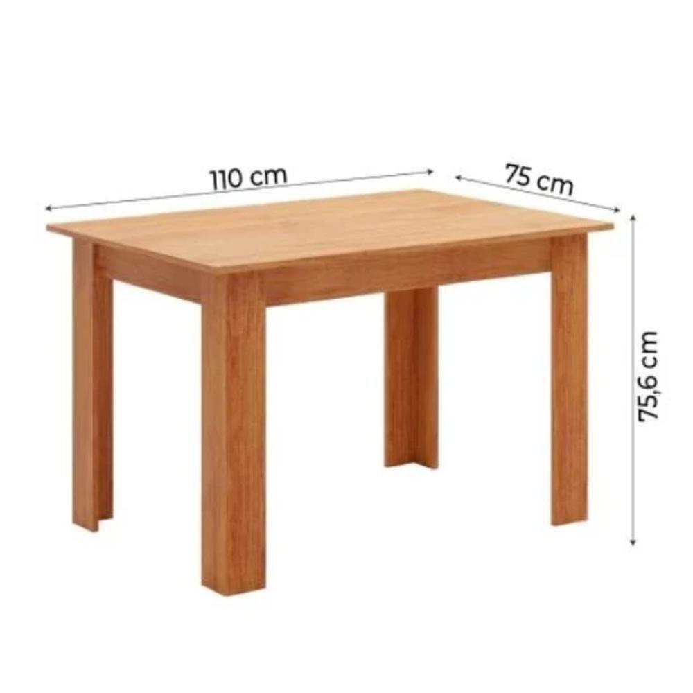 Conjunto Mesa De Jantar Retangular Palace Mel 4 Cadeiras Brisa Linho Bege - 3