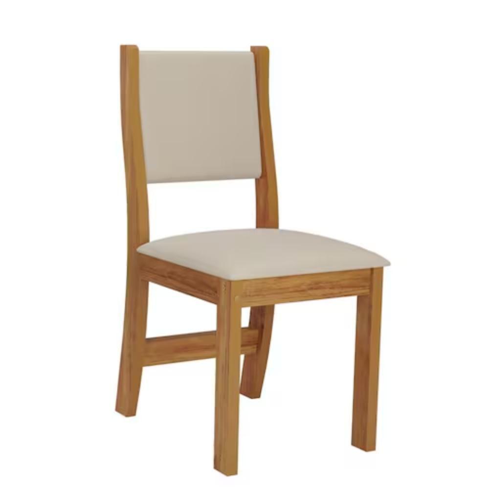 Conjunto Mesa De Jantar Redonda Slin Mel 4 Cadeiras Sol Linho Bege - 4