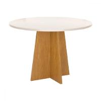 Conjunto Mesa De Jantar Redonda Slin Mel 4 Cadeiras Brisa Linho Bege - 2