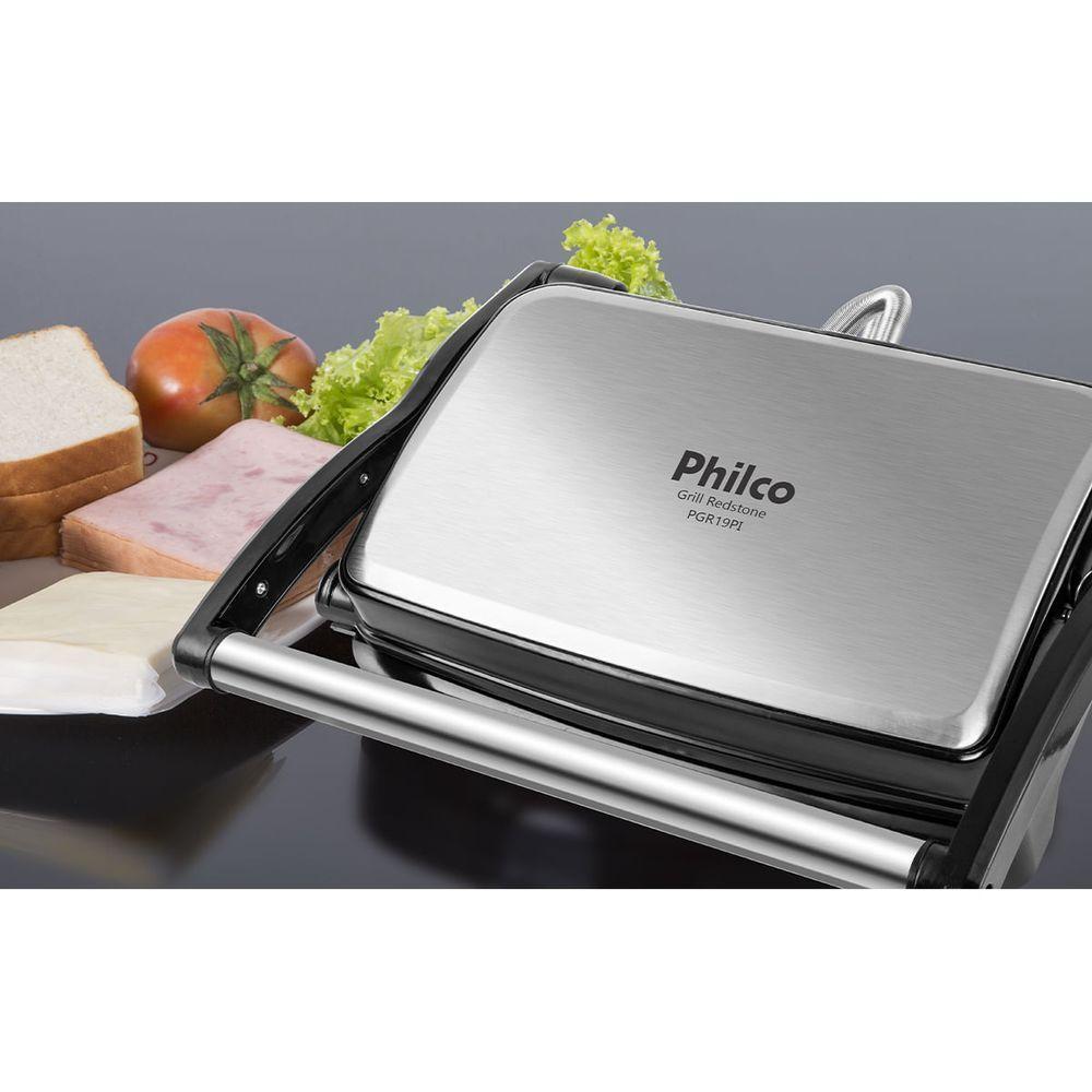 Grill Philco PGR19PI Inox Antiaderente Redstone 110V - 6