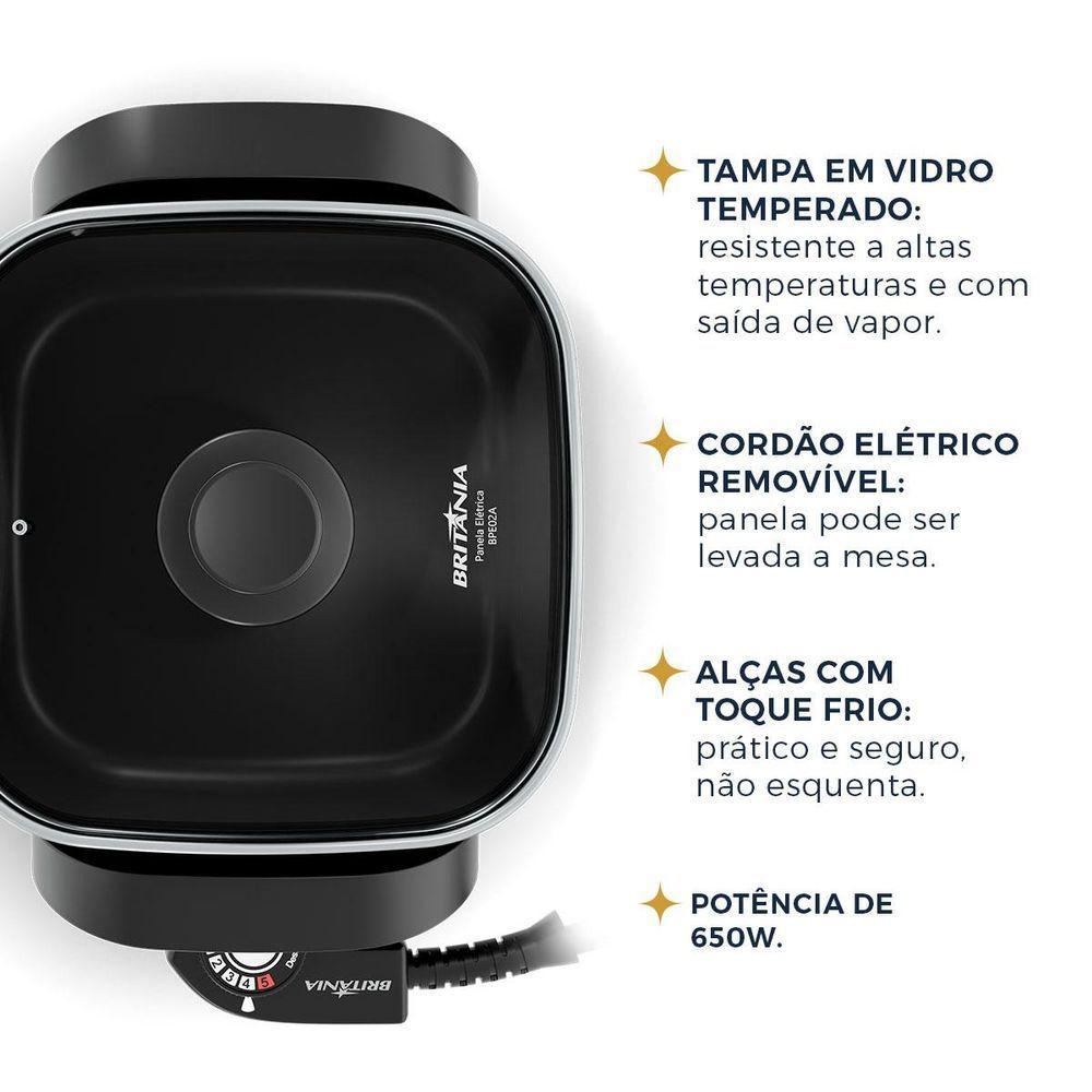 Panela Elétrica Britânia 2L 5 Temperaturas 650W BPE02A 110V - 5