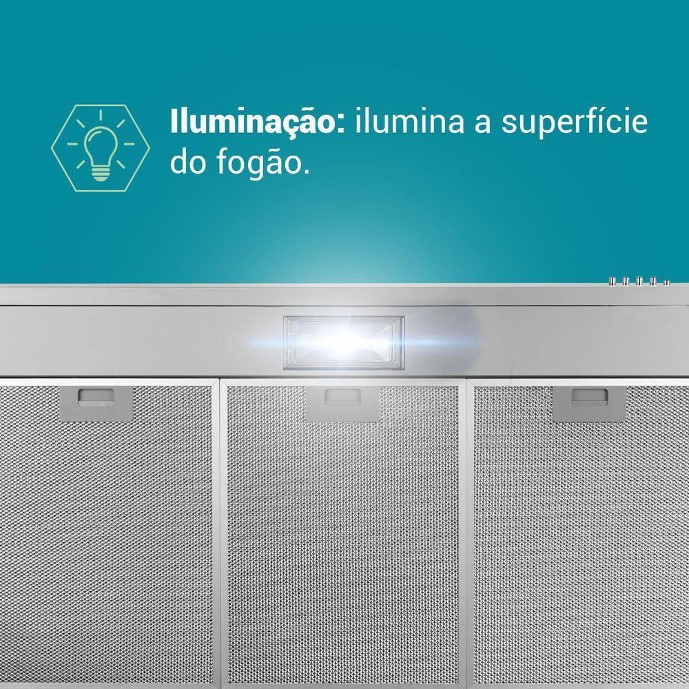 Depurador E Exaustor Inox Philco 3 Velocidades 150W PDR80I 110V - 2