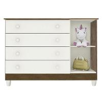 Berço Americano Lara E Cômoda Gran Selena Branco Acetinado Amadeirado Com Colchão - Carolina - 6