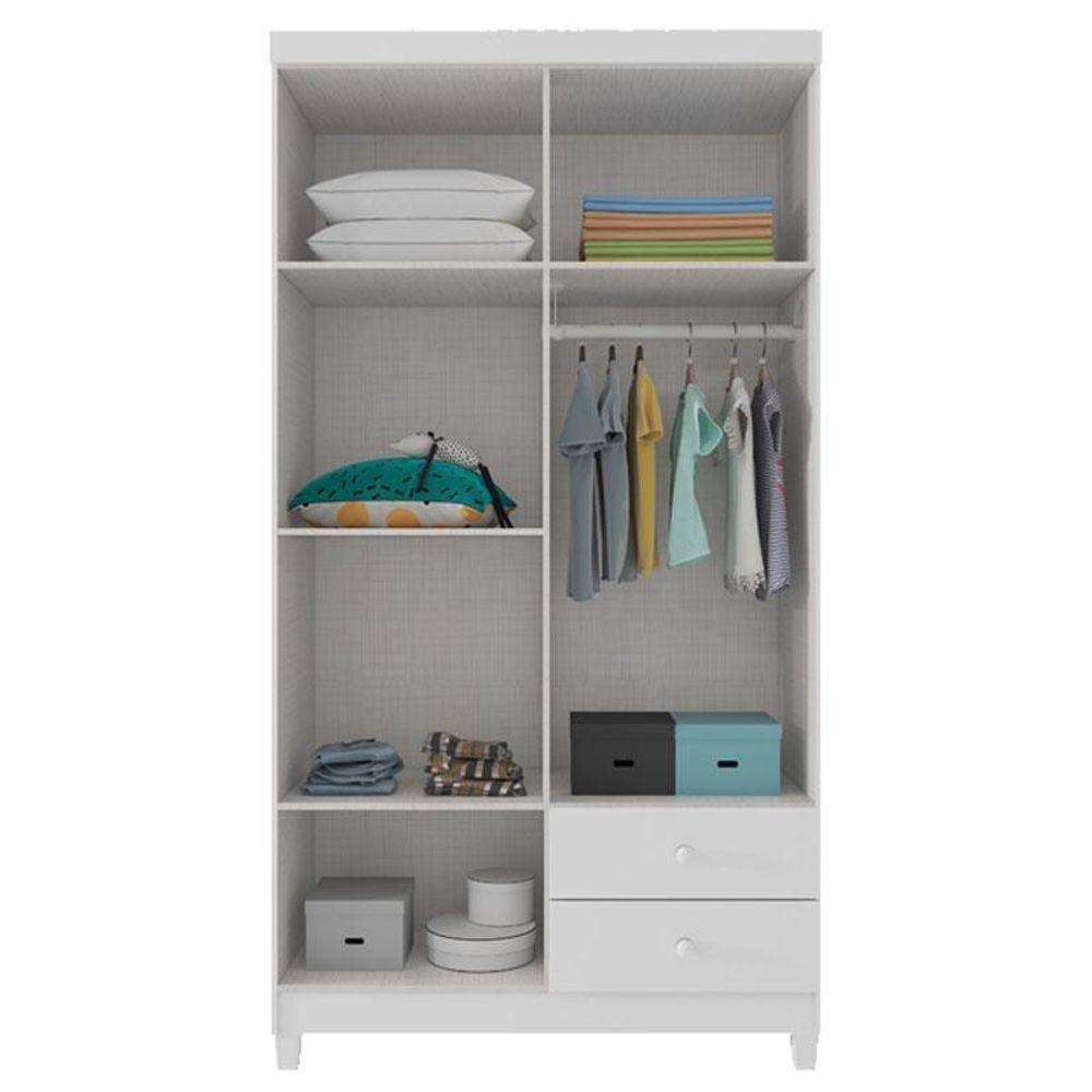 Quarto Bebê 4 Portas Com Gaveteiro Ternura Baby E Mini Berço Moisés Alegria Com Colchão - Incorplac - 3