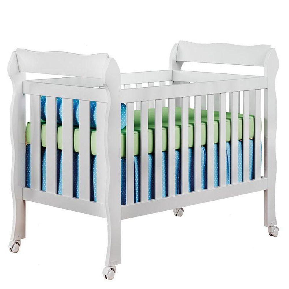 Quarto De Bebê 3 Portas Com Gaveteiro Ternura Baby E Berço Lila Branco Brilho Com Colchão - Incorplac - 6