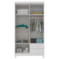 Quarto Bebê 4 Portas Ternura Baby E Mini Berço Moisés Alegria Com Colchão Branco Flex - Incorplac - 3