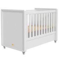 Berço Americano Tutto New E Cômoda Infantil Eloá Branco Acetinado Com Colchão Ortobom – Phoenix Baby