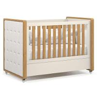 Berço Americano Com Capitonê New Boucle E Cômoda Infantil Tutto New Freijó Off White - Matic - 2