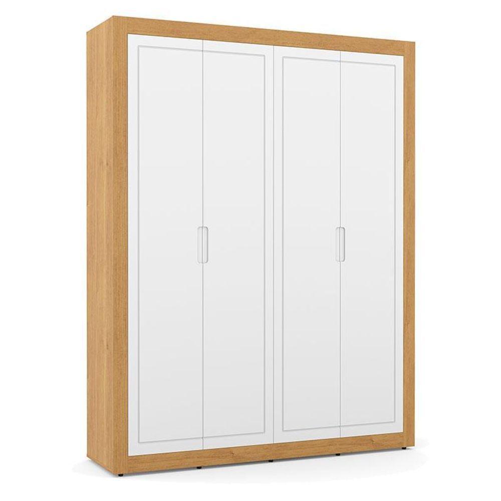 Berço Americano Com Capitonê New Boucle E Guarda Roupa Tutto New 4 Portas Freijó Branco Acetinado - Matic - 4