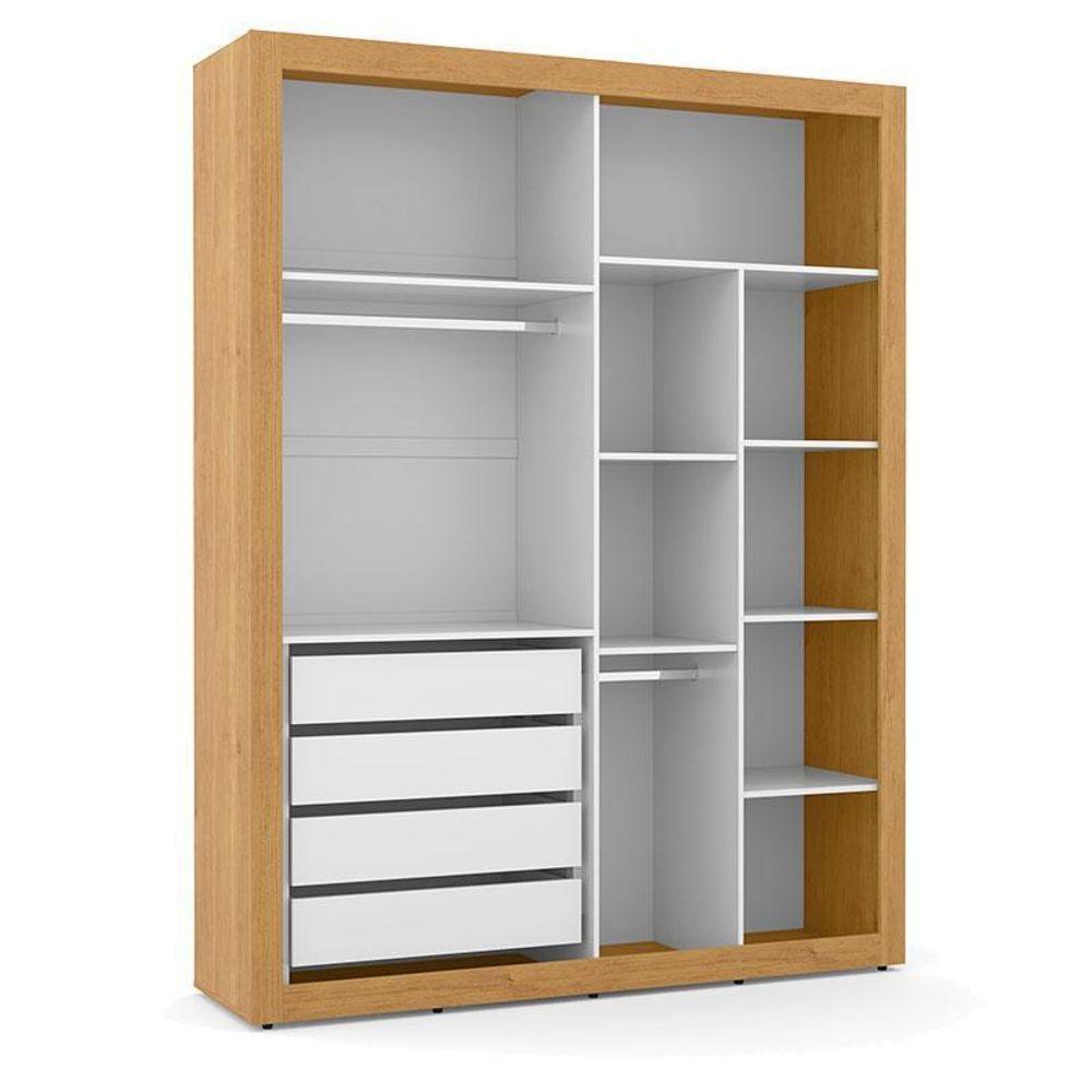 Berço Americano Com Capitonê New Boucle E Guarda Roupa Tutto New 4 Portas Freijó Branco Acetinado - Matic - 5