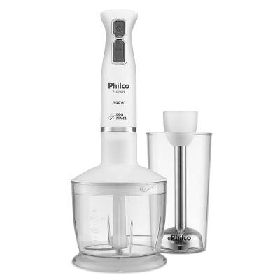 Mixer 2 em 1 com Processador Philco PMX1000 500W Branco 2 Velocidades 110V