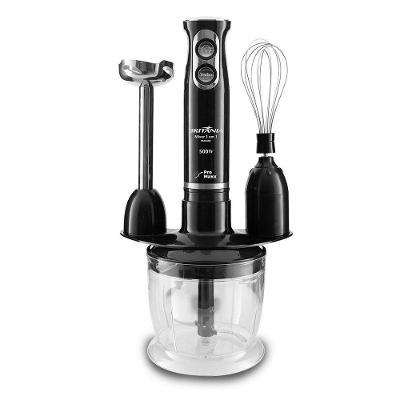 Mixer 3 em 1 Britânia Turbo 3 em 1 500W 2 Velocidades Preto com Haste Inox 110V