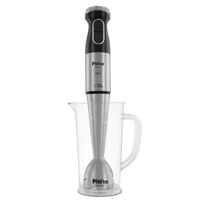 Mixer com Copo Philco PMXE01 750W 2 Velocidades Preto 220V com Lâminas em Aço Inox