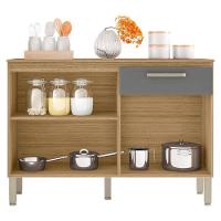 Balcão De Cozinha Versalhes Plus Freijó Gris - Kits Paraná - 2