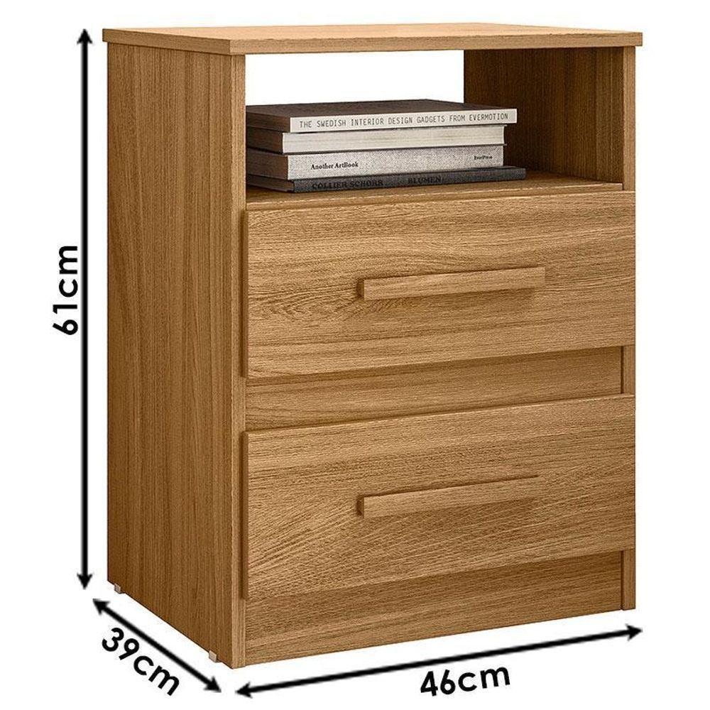 Mesa De Cabeceira Ambiente Apolo Freijó - Moval - 2